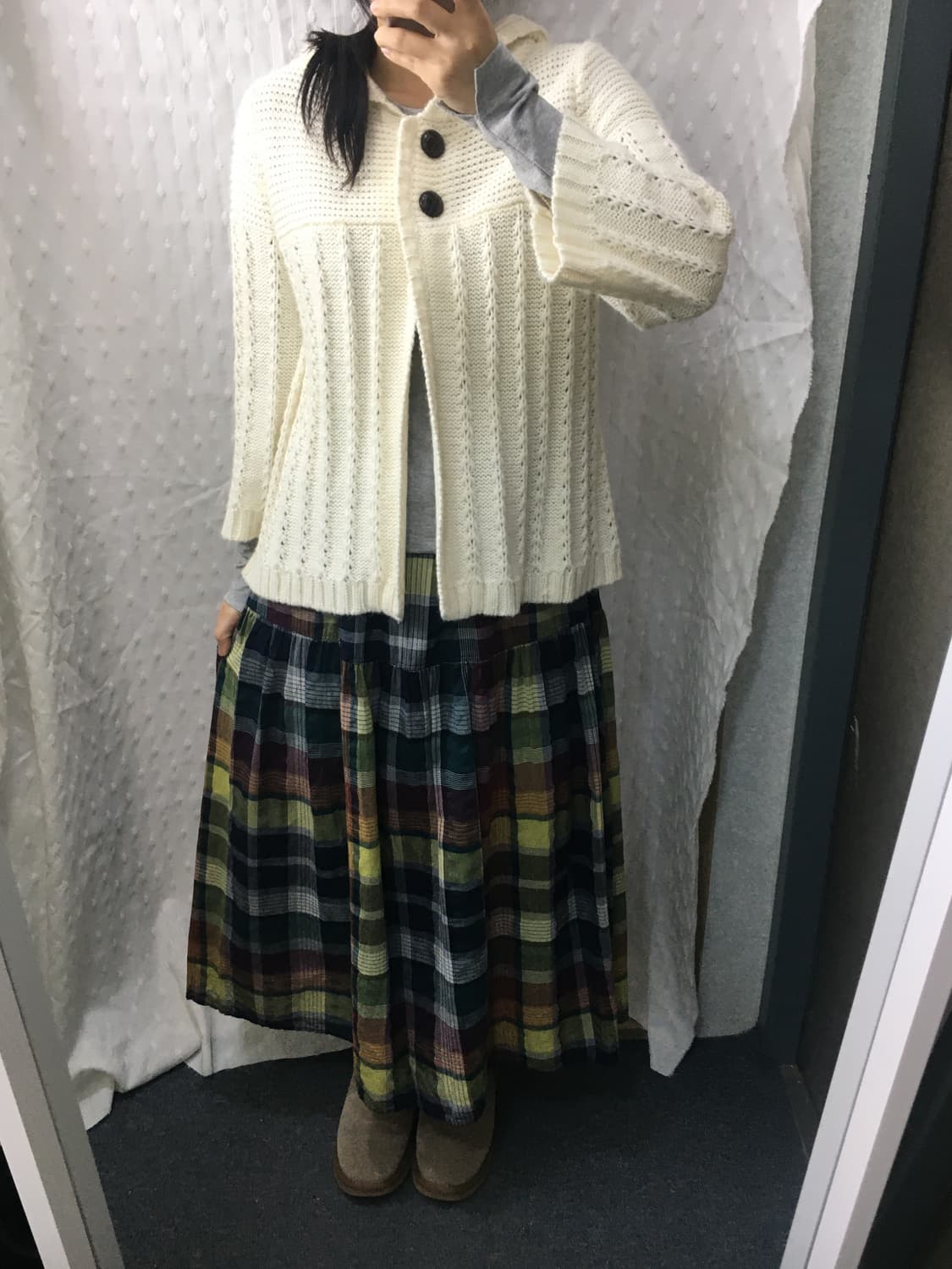 니코앤드 다채색 롱 스커트 상품이미지3