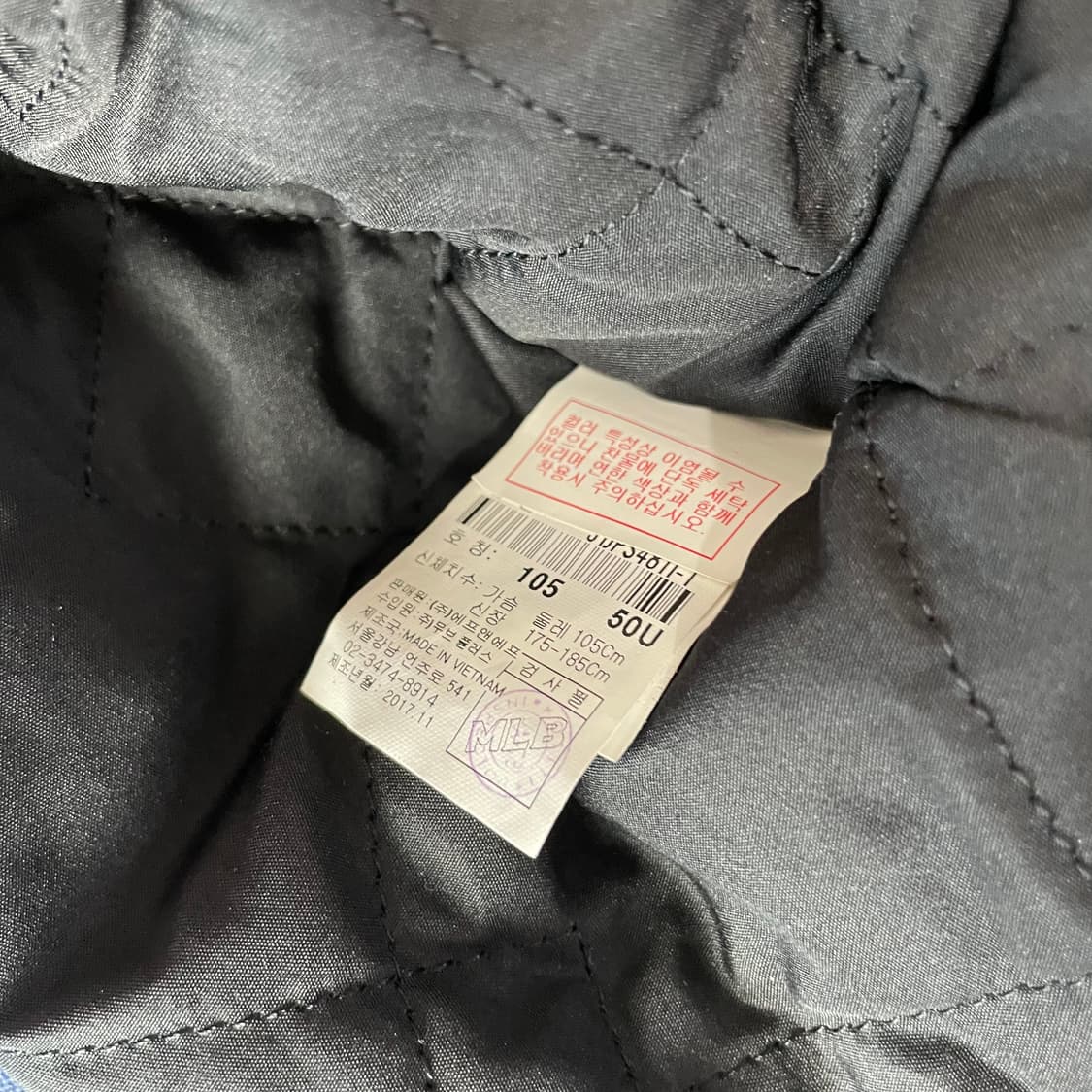 MLB Yankees 후드 야구 점퍼 네이비 상품이미지5