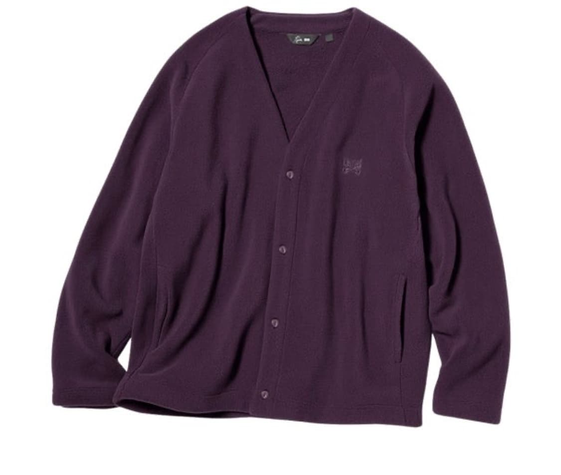 유니클로 x 니들스 오버사이즈 가디건 퍼플 4XL 새상품 상품이미지1