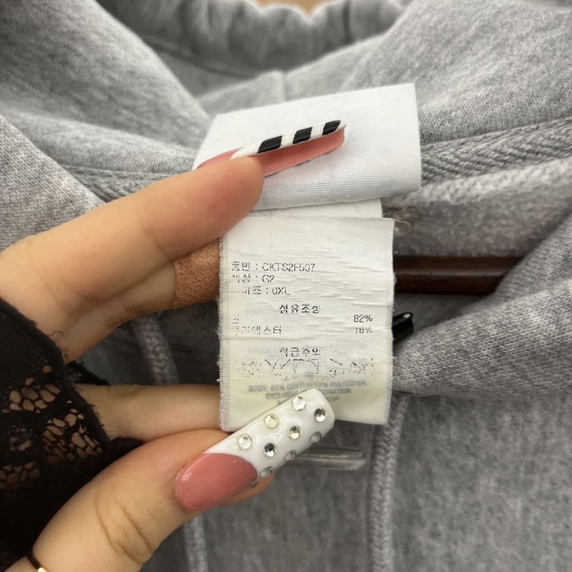 챔피온 빈티지 모던 캐주얼 자수로고 후드티 XL C10315 상품이미지6