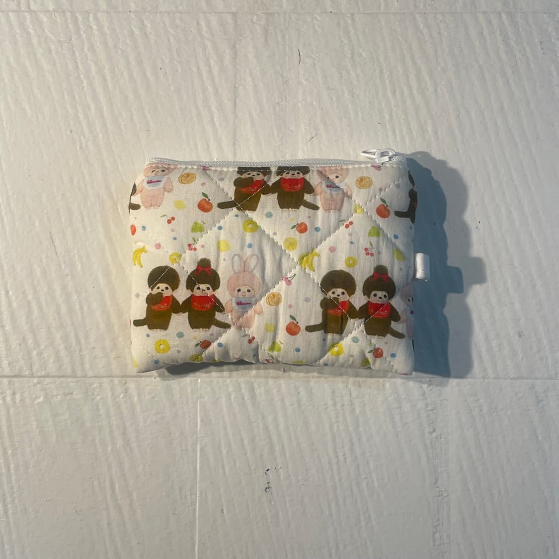 [ 핸드메이드 ] 몬치치 과일 원단 미니 지퍼 카드지갑 상품이미지1