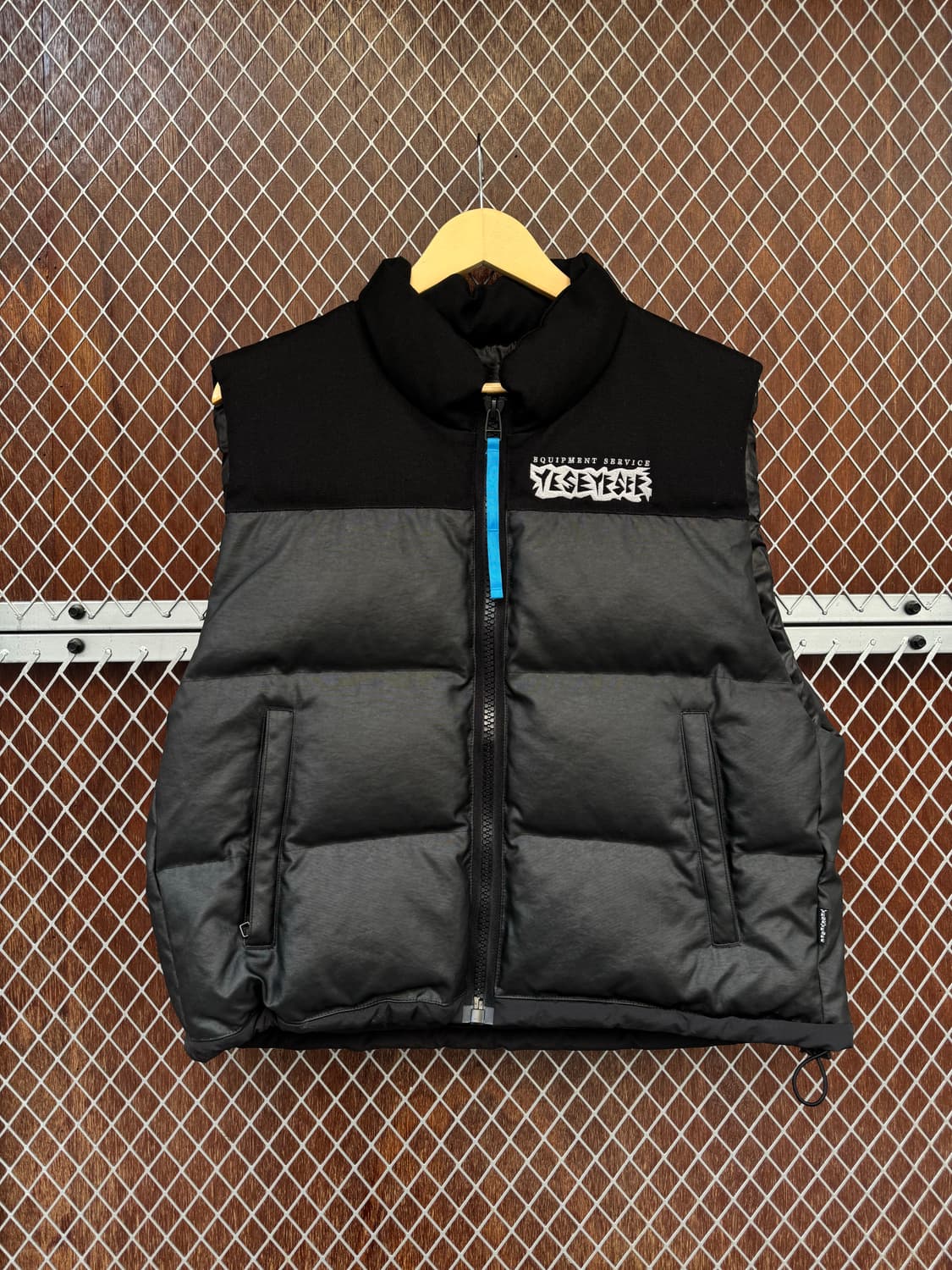 예쓰아이씨 yeseyesee 덕다운 블랙 배색 패딩조끼 베스트 점퍼 S 상품이미지1