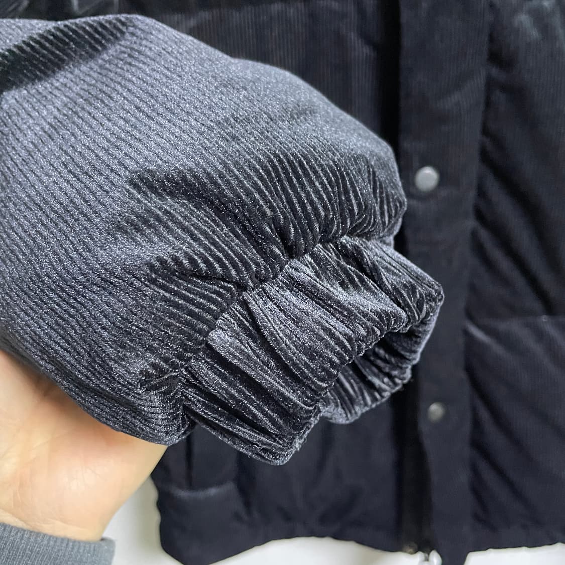 널디 코듀로이 오리털 숏패딩 점퍼 S(100, 오버핏  상품이미지5