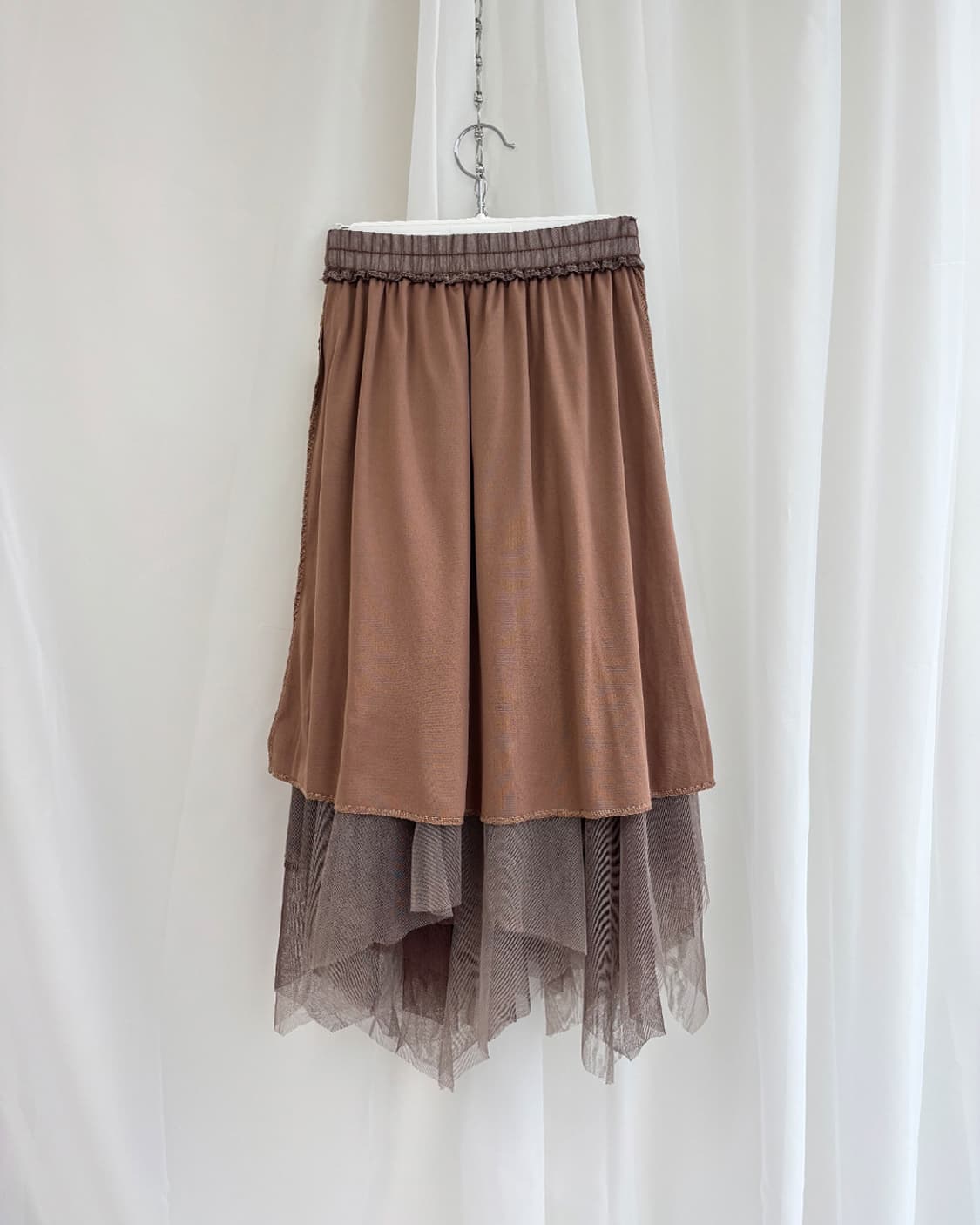 valerie brown mixed tulle layered skirt 상품이미지6