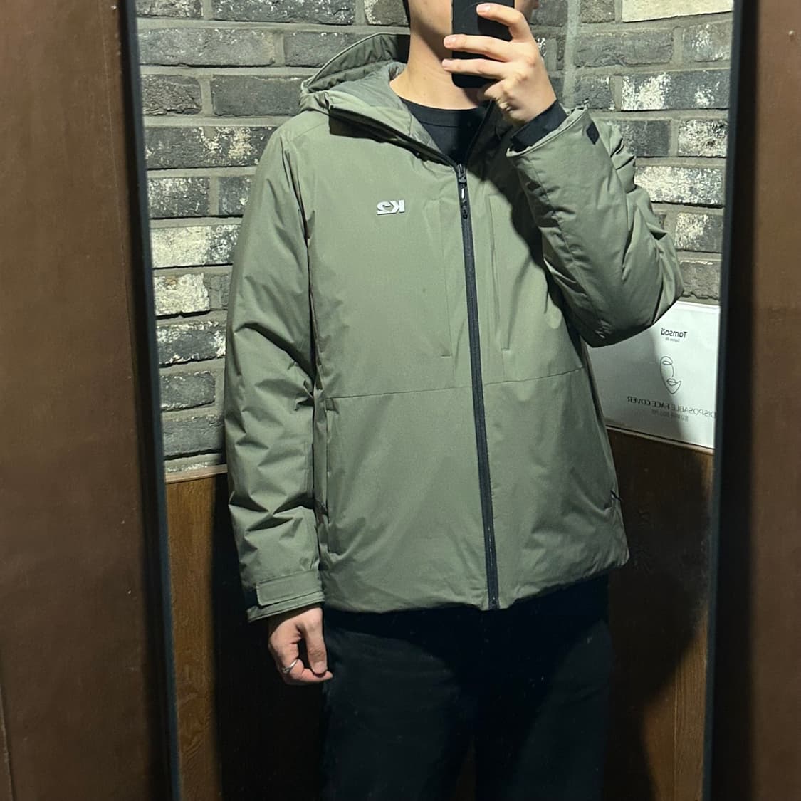 XL) K2 남성 경량 구스다운 씬다운 씬에어 패딩 점퍼 상품이미지9