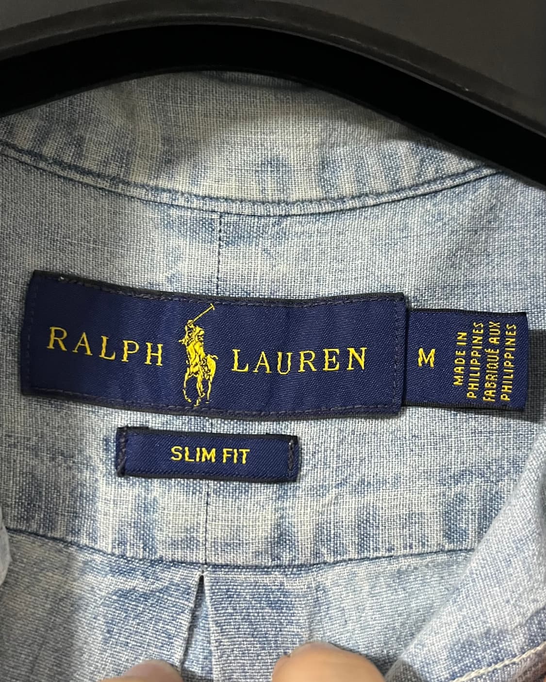 폴로랄프로렌 샴브레이 연청 데님 셔츠 상품이미지7