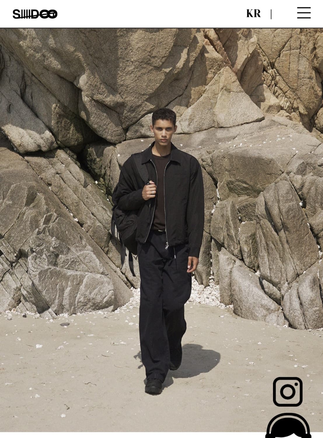 [시도] 나일론 패딩블루종 블랙 3사이즈 상품이미지1