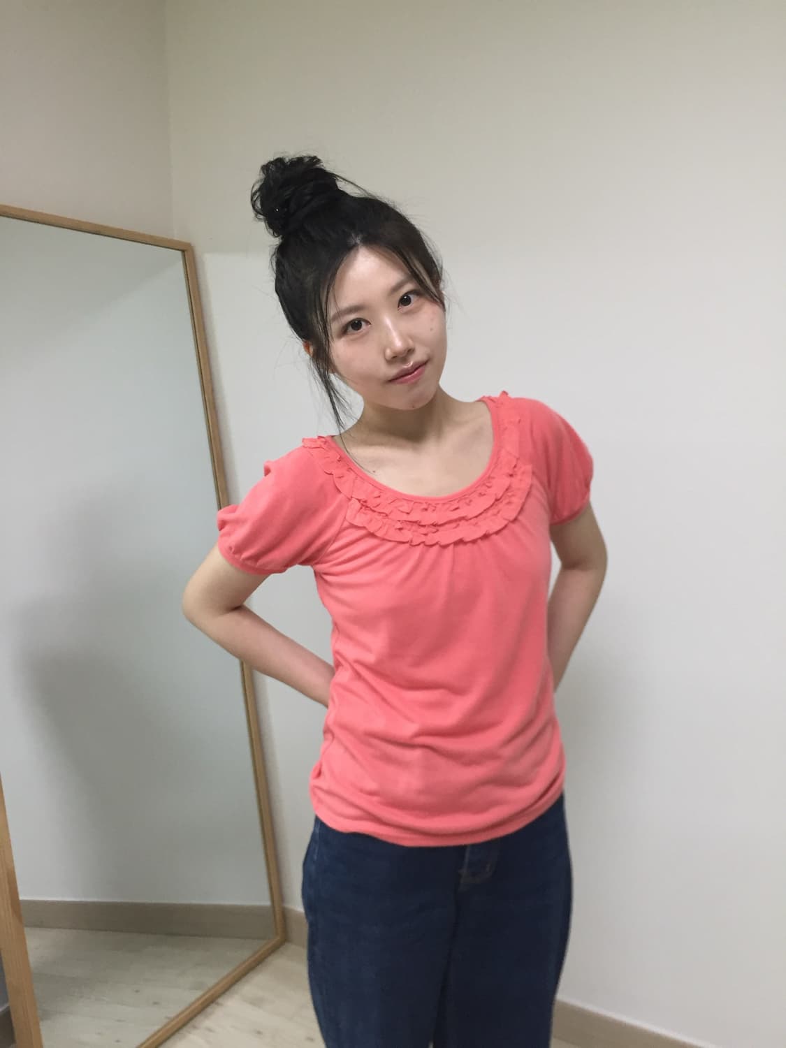 vintage frill coral balloon top T 상품이미지3
