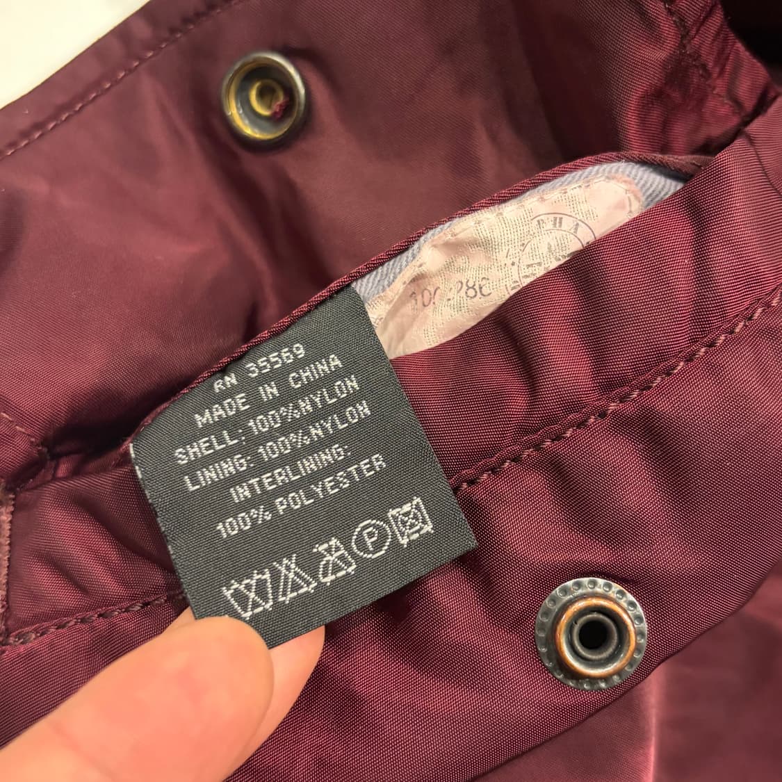 [S] 알파인더스트리 버건디 MA-1 항공 점퍼 자켓 B716 상품이미지8