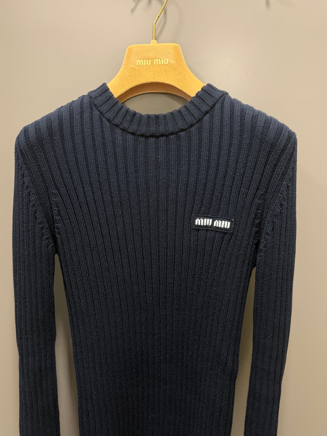 미우미우 코튼 지퍼 니트 상품이미지3