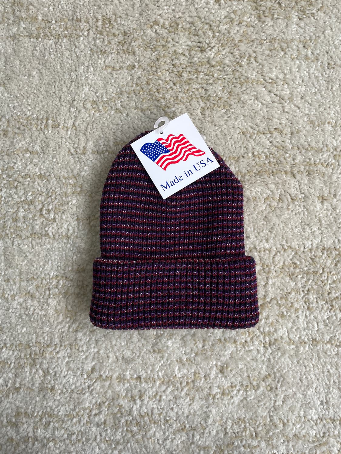 MADE U.S.A 니트 트위드 믹스 비니 모자 울 상품이미지6