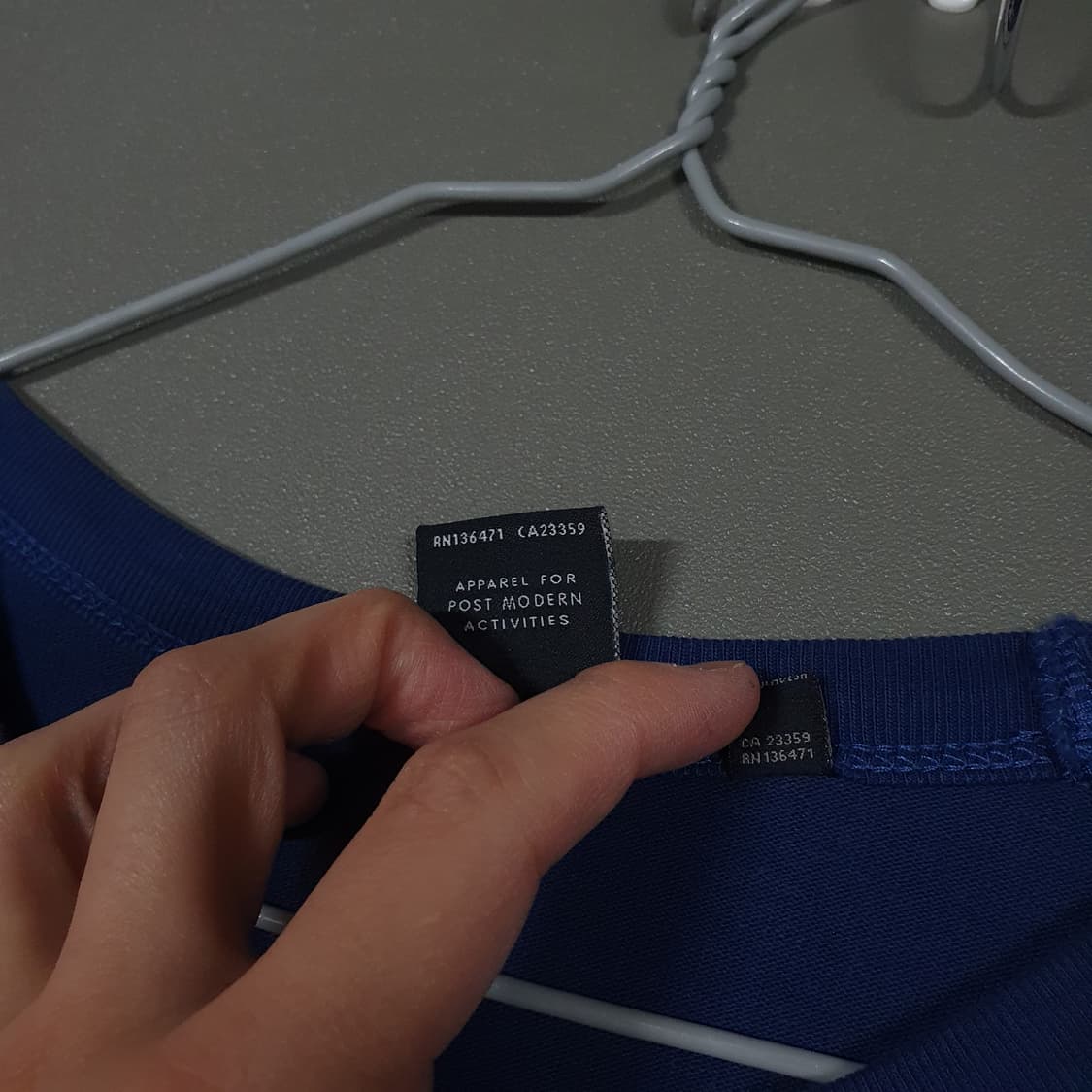 M 정품 데우스 엑스 마키나 스택스 롱슬리브 맨투맨 긴팔티 에스테이트블루 상품이미지7