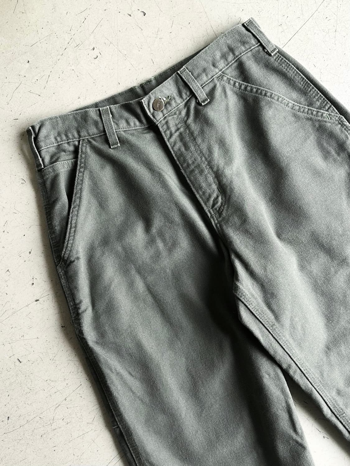 칼하트 던가리 워크 팬츠 카키 상품이미지4