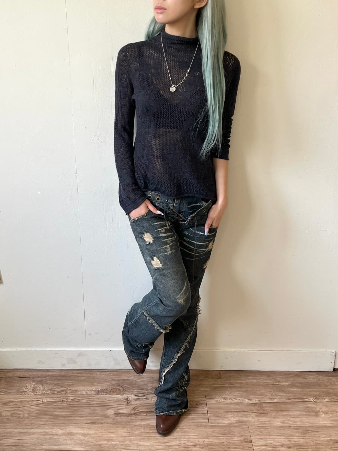 Rinascente 시스루 터틀넥 상품이미지6