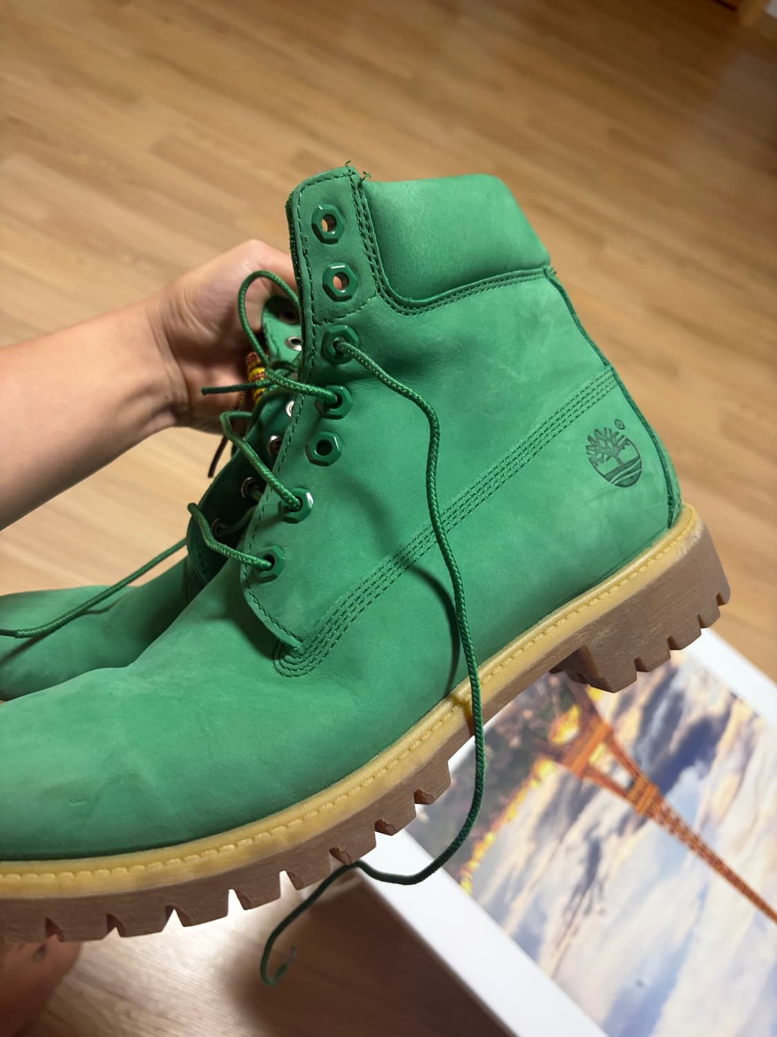 팀버랜드 6인치 부츠 에메랄드 그린 9 1/2( 275) 상품이미지1