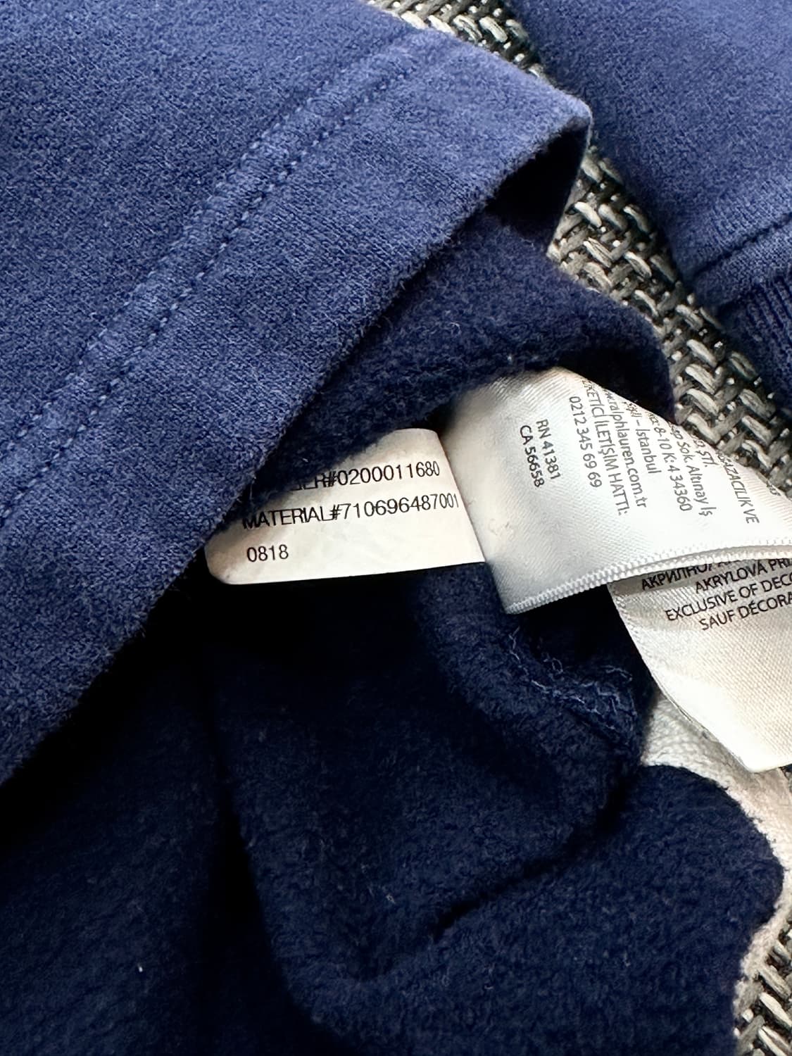 폴로 랄프로렌 네이비 럭비 티셔츠 상품이미지4