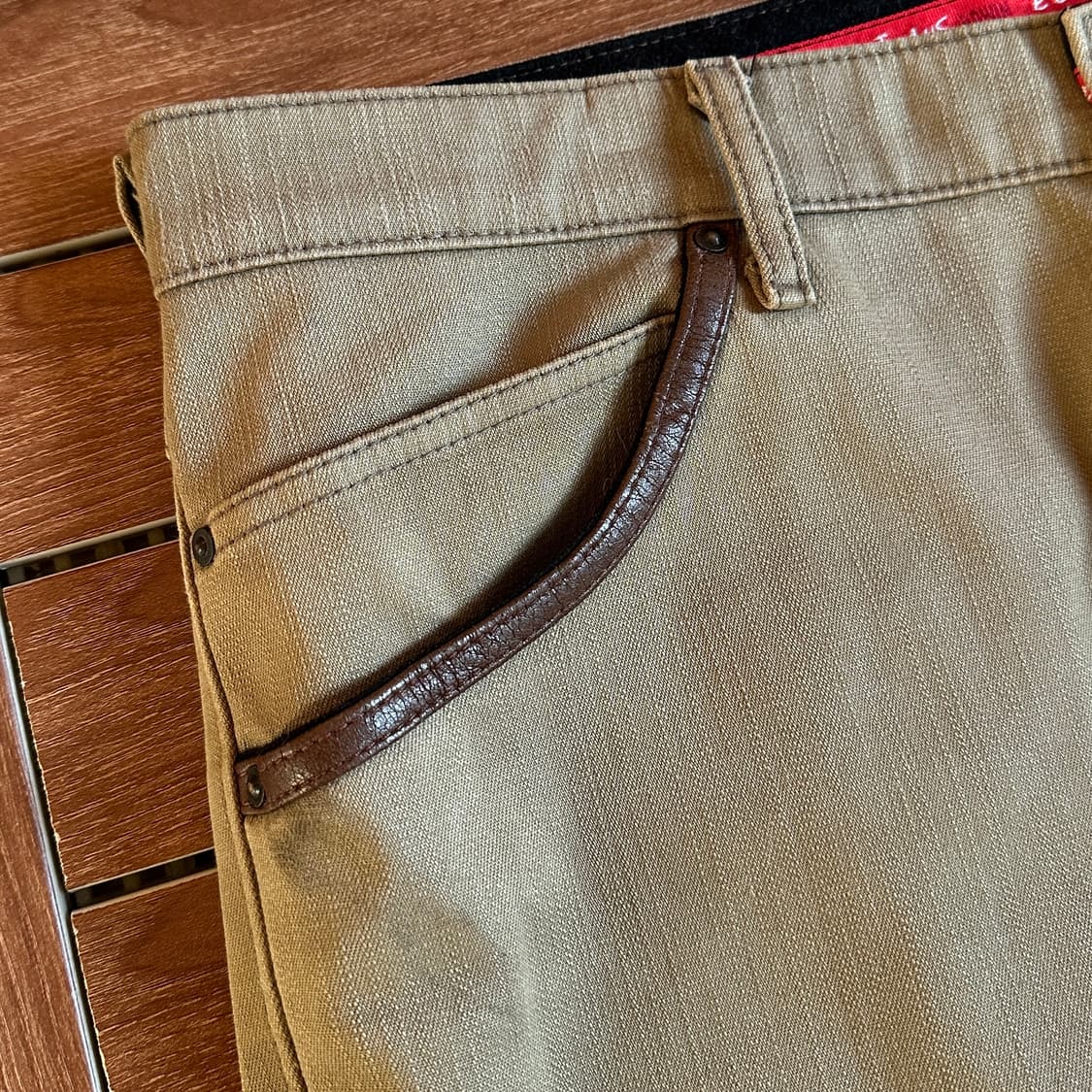 Edwin leather pocket cotton pants 상품이미지6