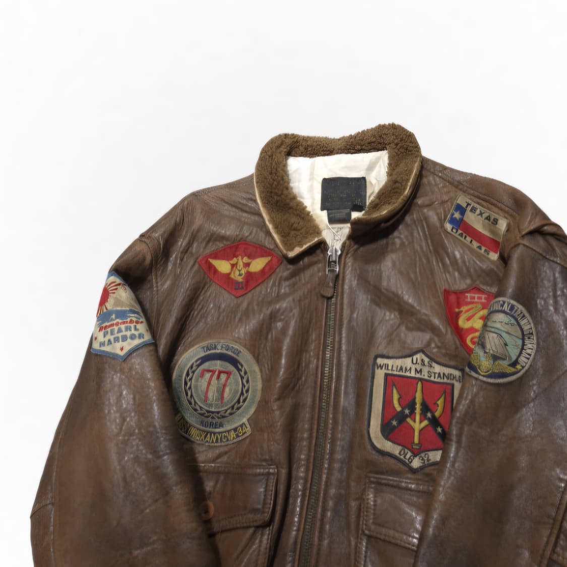 아비렉스 G-1 타입 밀리터리 가죽 항공 자켓 XL 상품이미지3