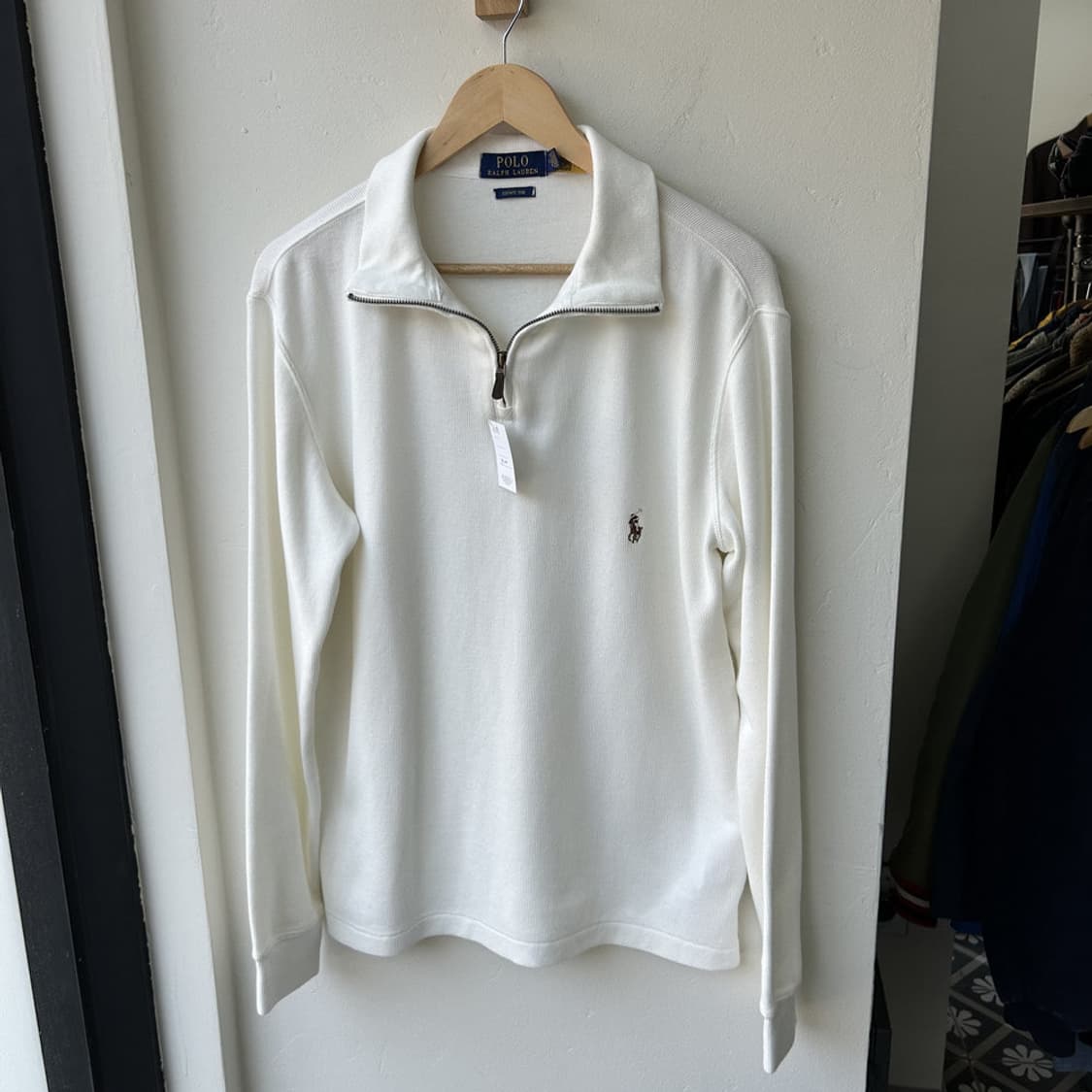 16813 - 폴로 랄프로렌 화이트 반집업 니트 상품이미지2
