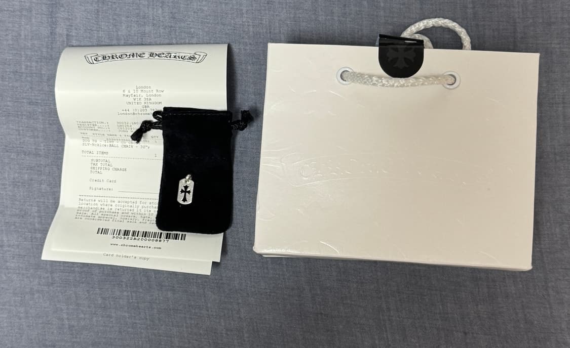 크롬하츠 타이니 도그택 새상품 매장 상품이미지1