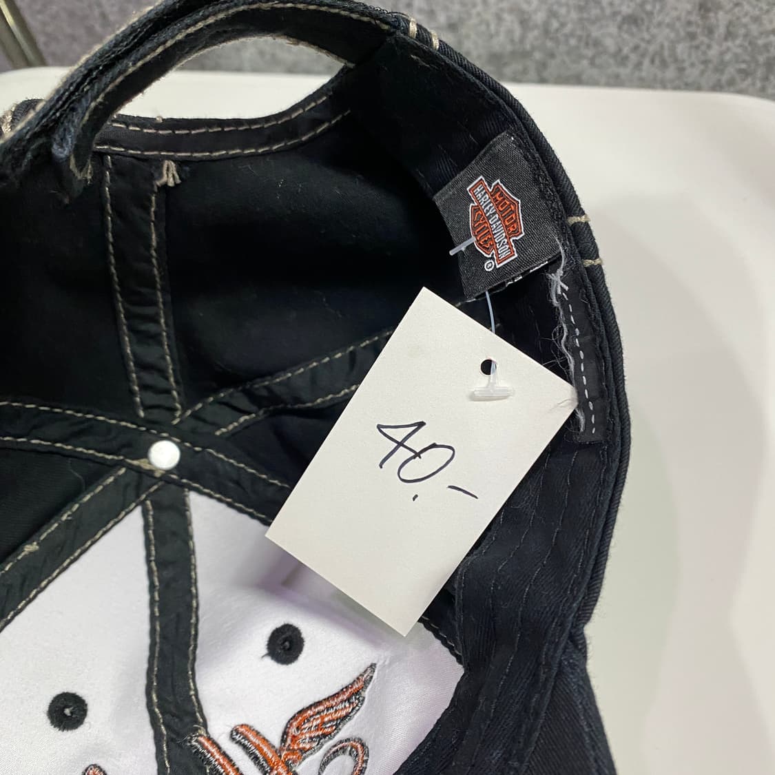 할리데이비슨 빅로고 스티치 투톤 볼캡 B3947 상품이미지4