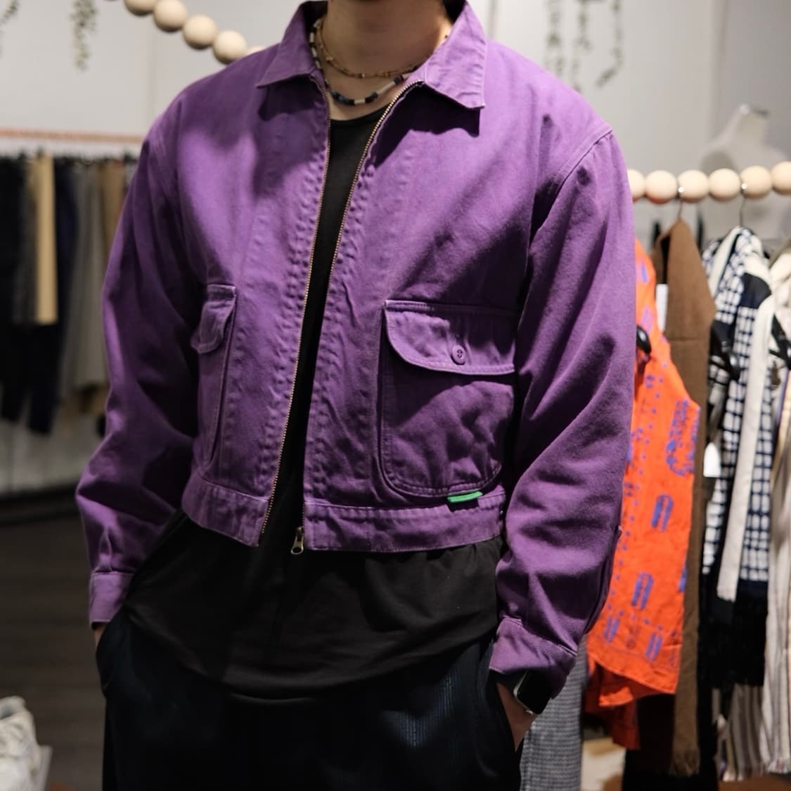 윌리 차바리아 크롭 데님 트러커 자켓 상품이미지5