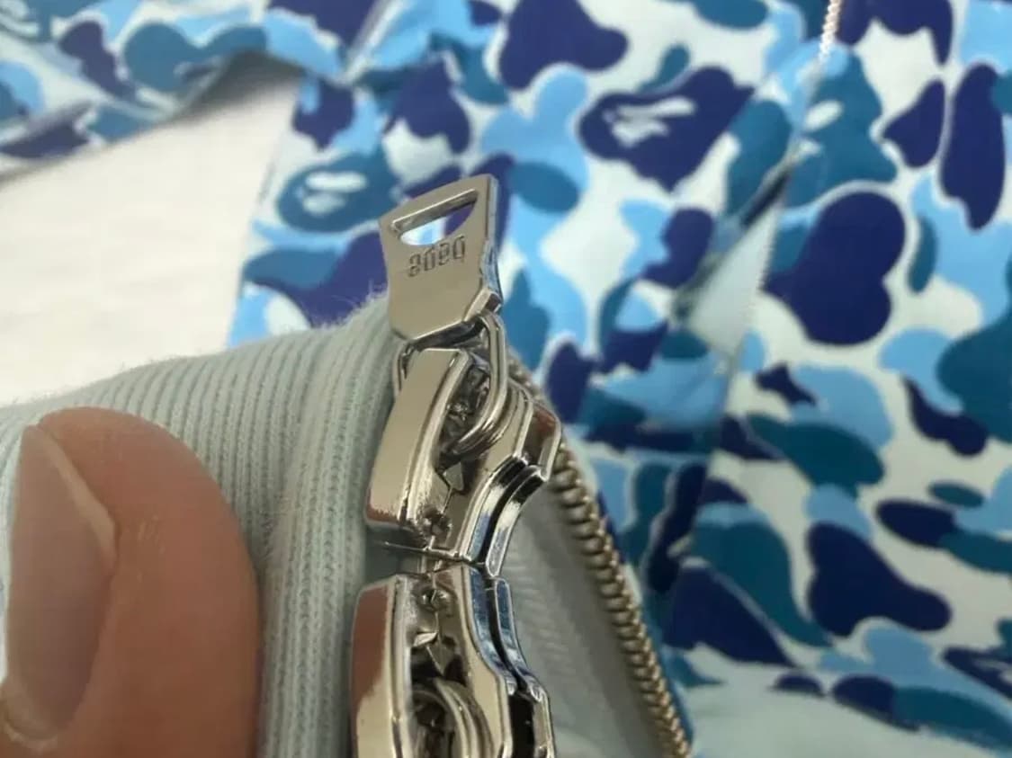 베이프 ABC 카모 샤크 풀 집 후드 블루 상품이미지3