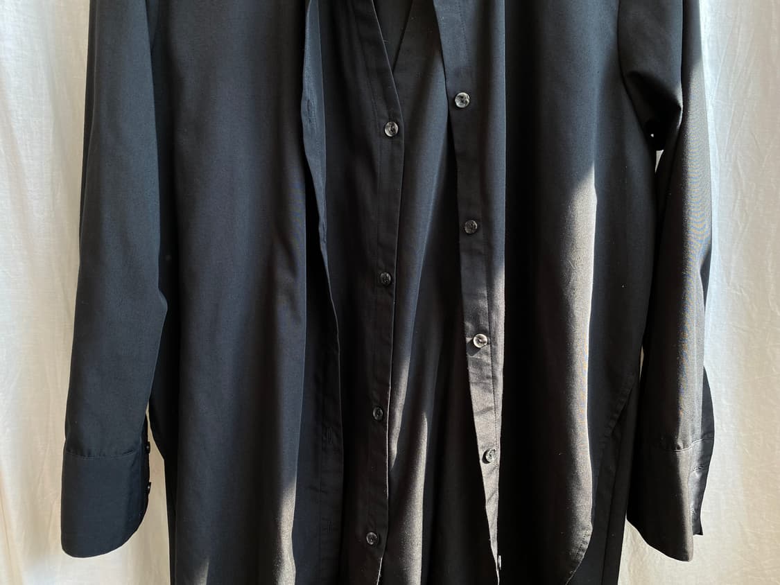 블랙 더블셔츠원피스(F) 상품이미지6