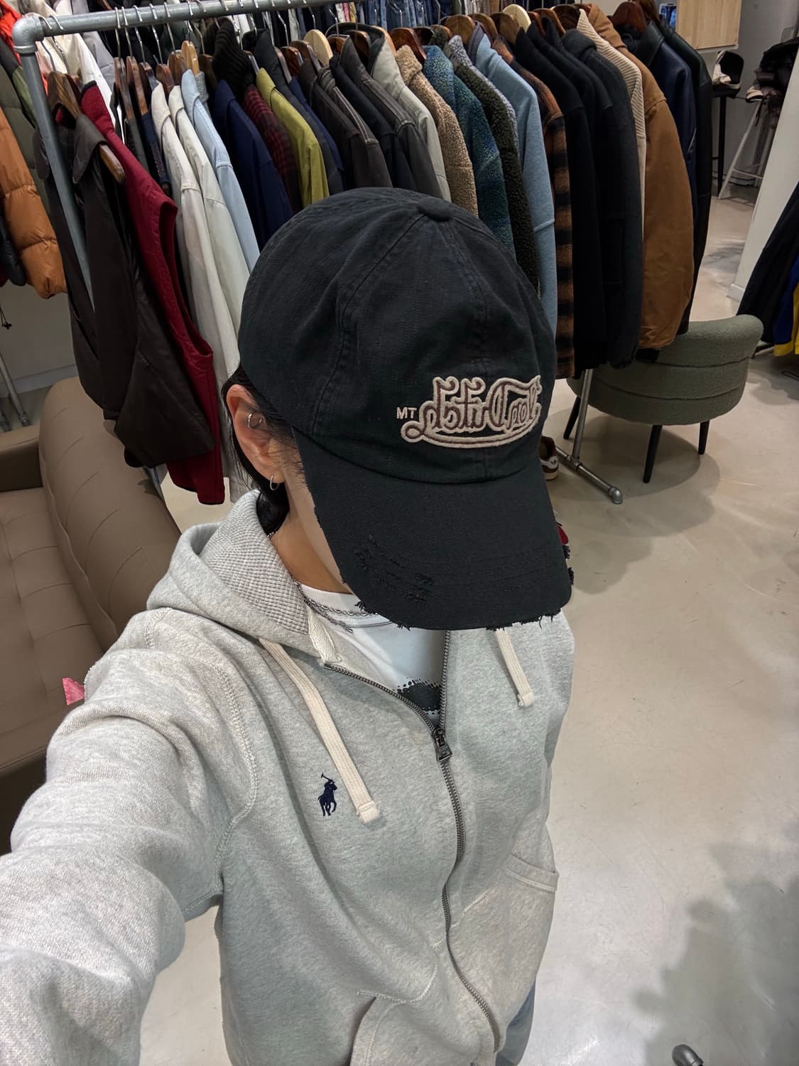 본더치 데미지 데님 볼캡 상품이미지4