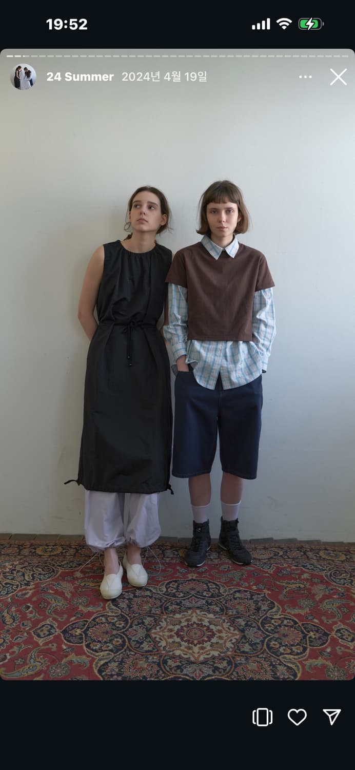 엔조블루스 더블 스트링 롱 드레스 블랙 상품이미지3