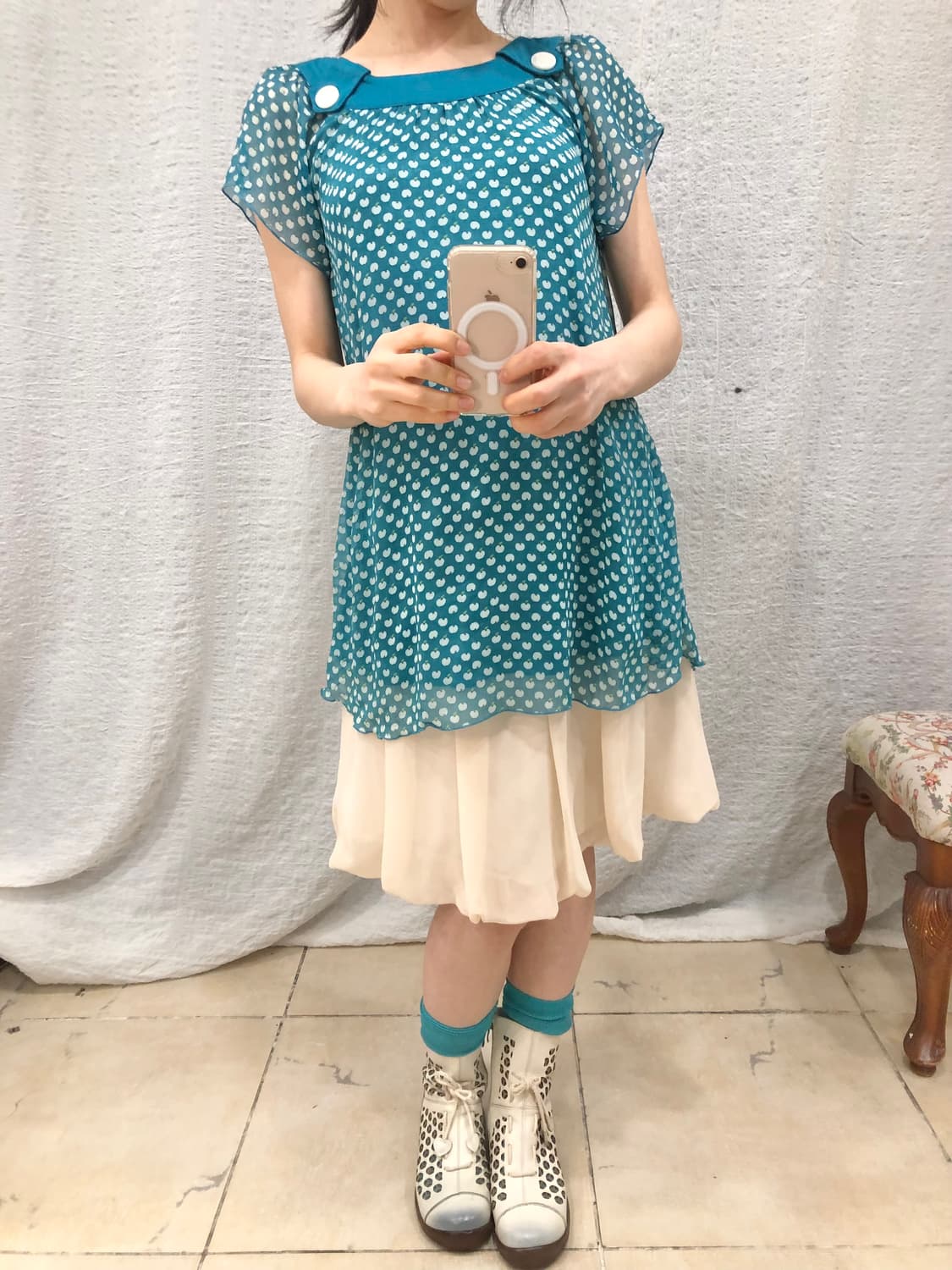 Blue apple blouse 상품이미지2