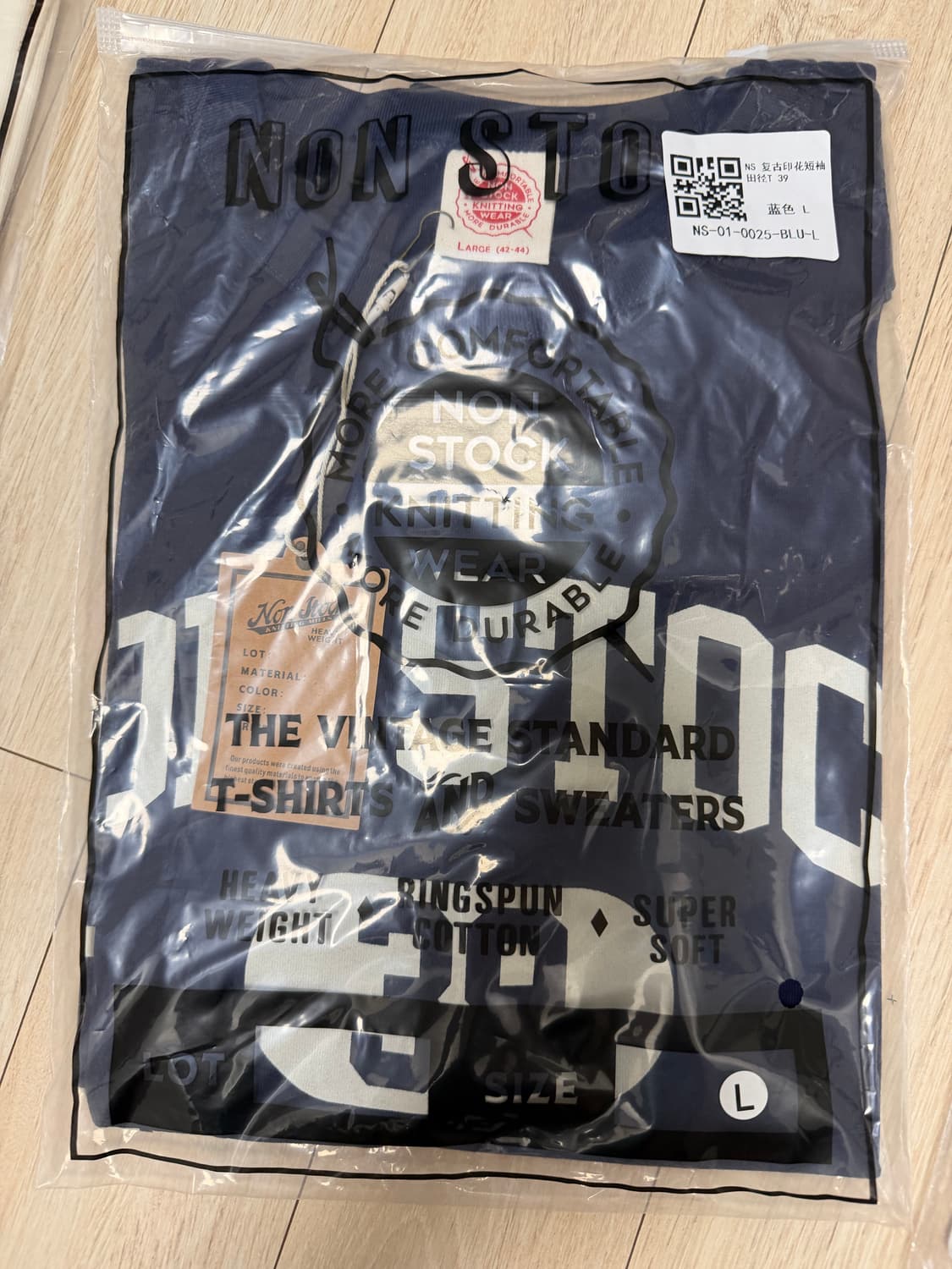 논스탁 프린팅 티셔츠 새제품 L 사이즈 상품이미지3