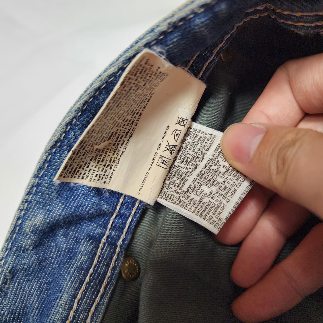 디젤 자티니 디스트로이드 워싱 데님팬츠 상품이미지10