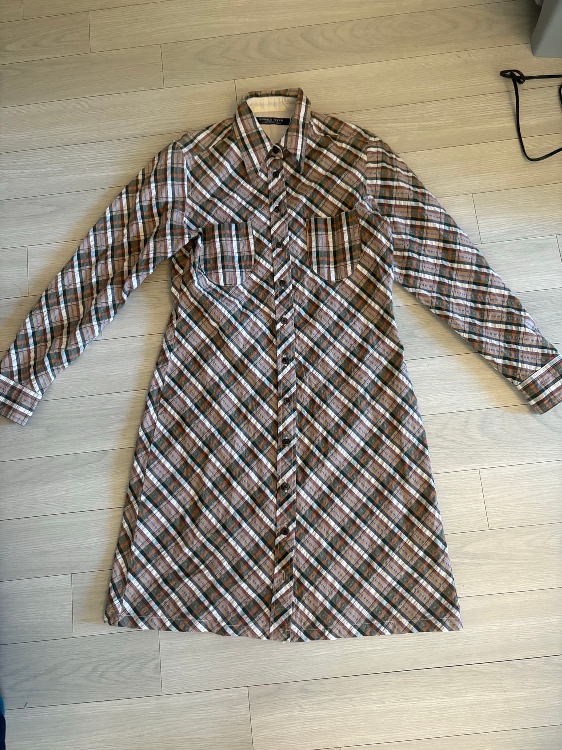 빈티지 셔츠 원피스 상품이미지2