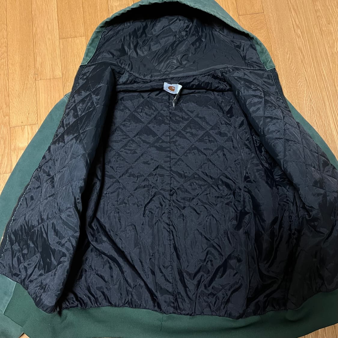 [XXL] 90s 빈티지 칼하트 액티브 자켓 JQ294 모스 상품이미지5