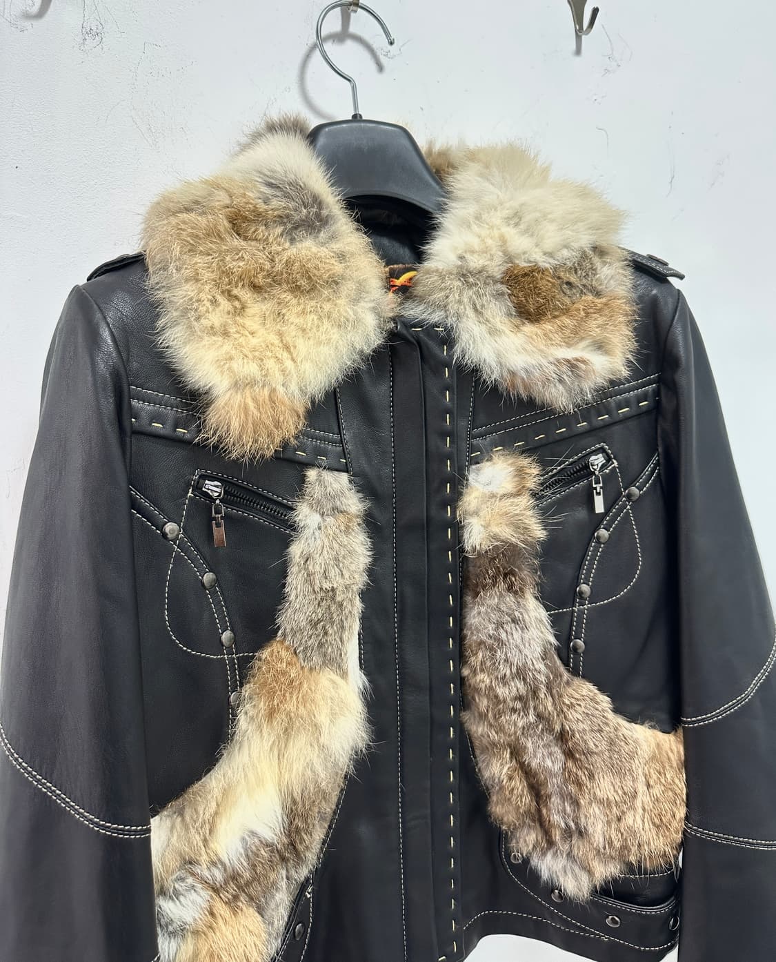 Guidicelli lambs leather fur trimming  상품이미지7