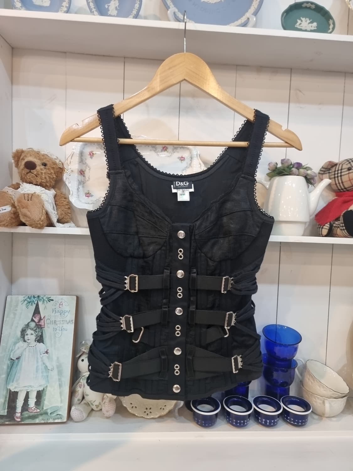 D&G 돌체앤가바나 메이드인이탈리 코르셋 버클탑 (정품) 상품이미지1