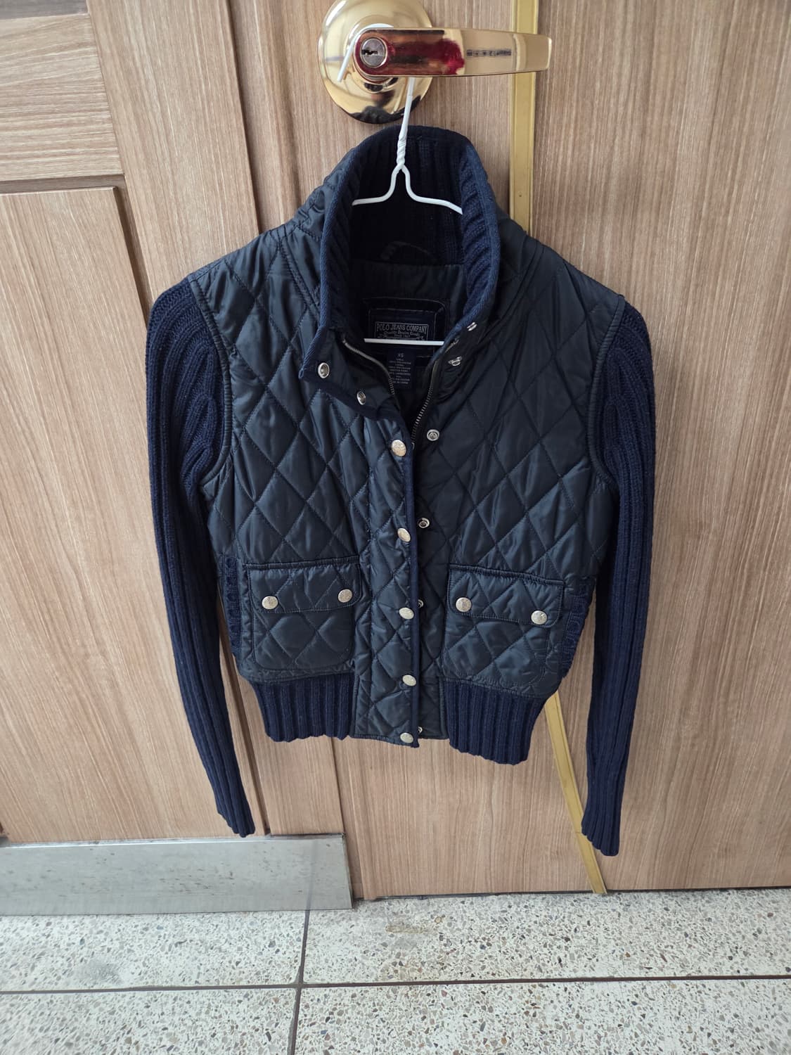 폴로 퀄팅 니트 자켓 xs 상품이미지1
