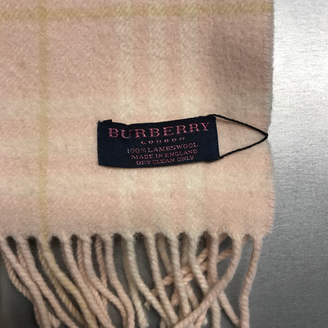 버버리 정품 램스울 머플러 핑크 상품이미지4