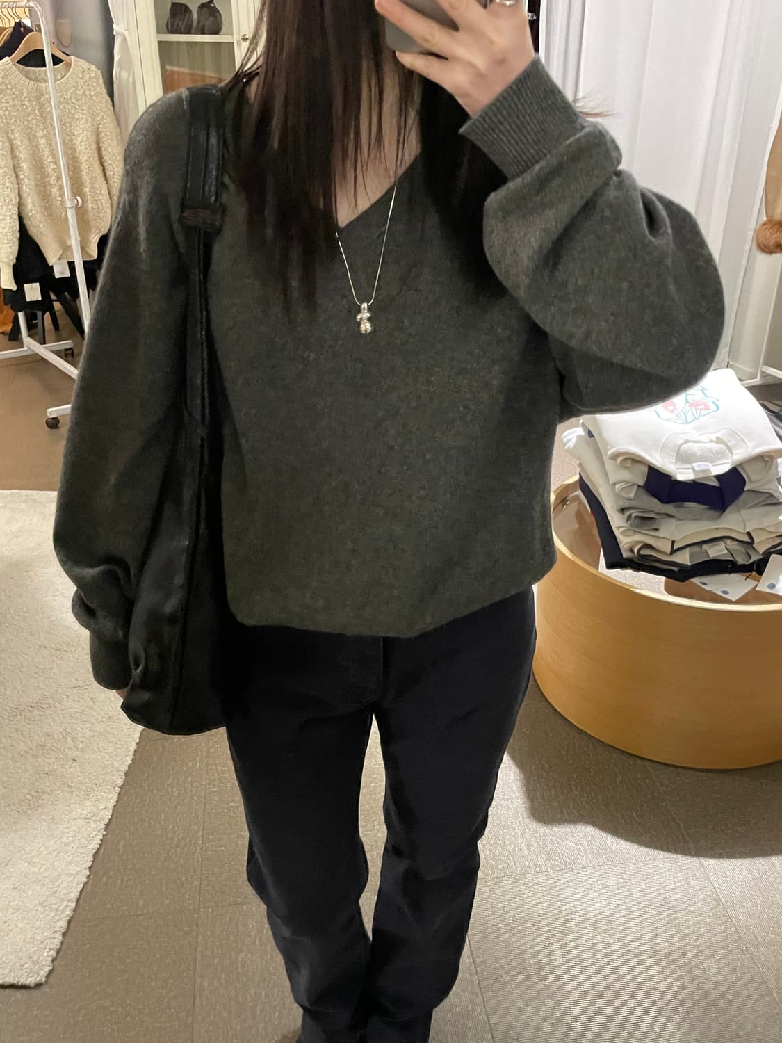 vintage cashmere 100 v-neck knit 상품이미지10