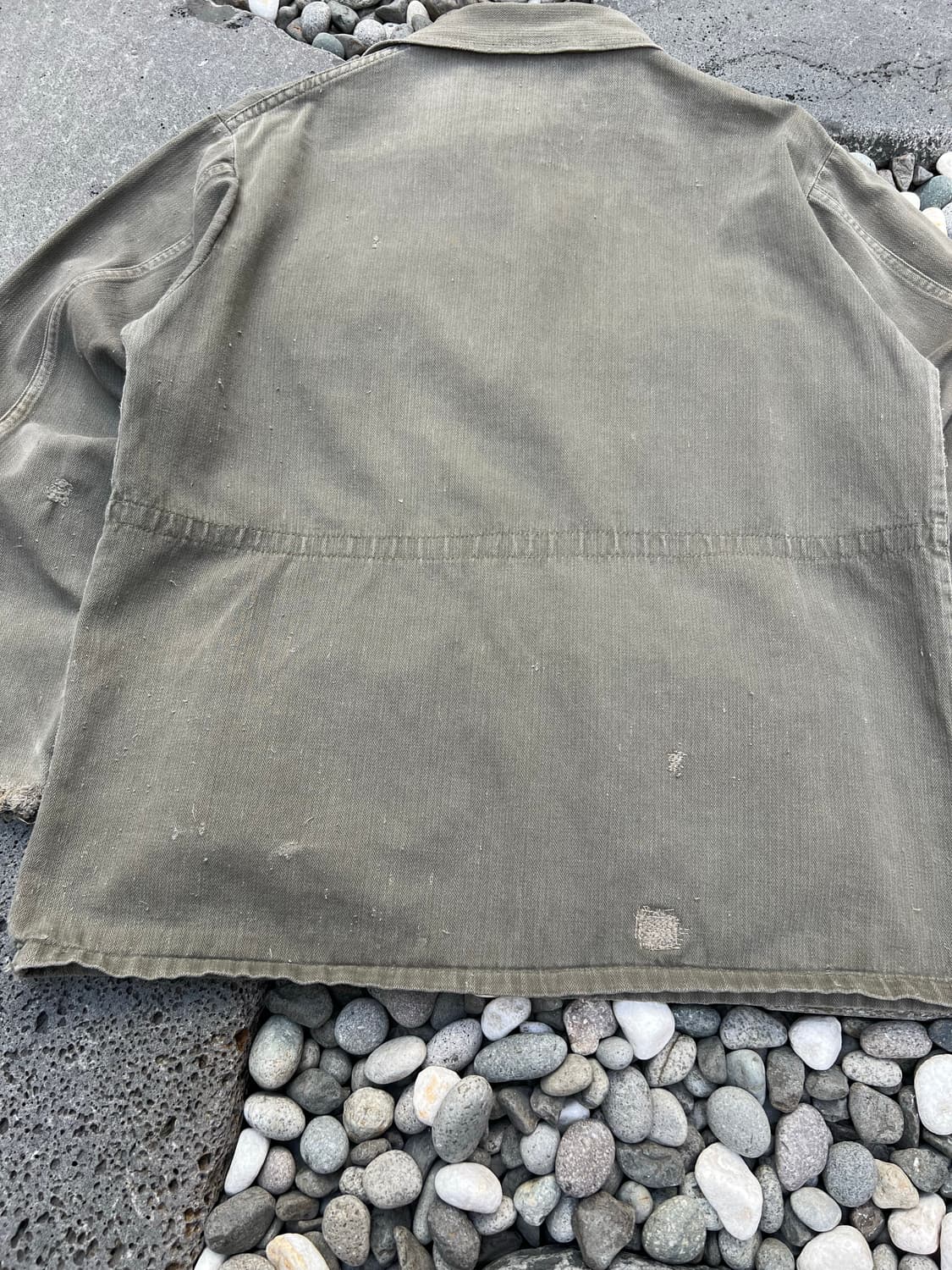 OLD VINTAGE DISTRESSED HBT 빈티지헤링본워크자켓 상품이미지8