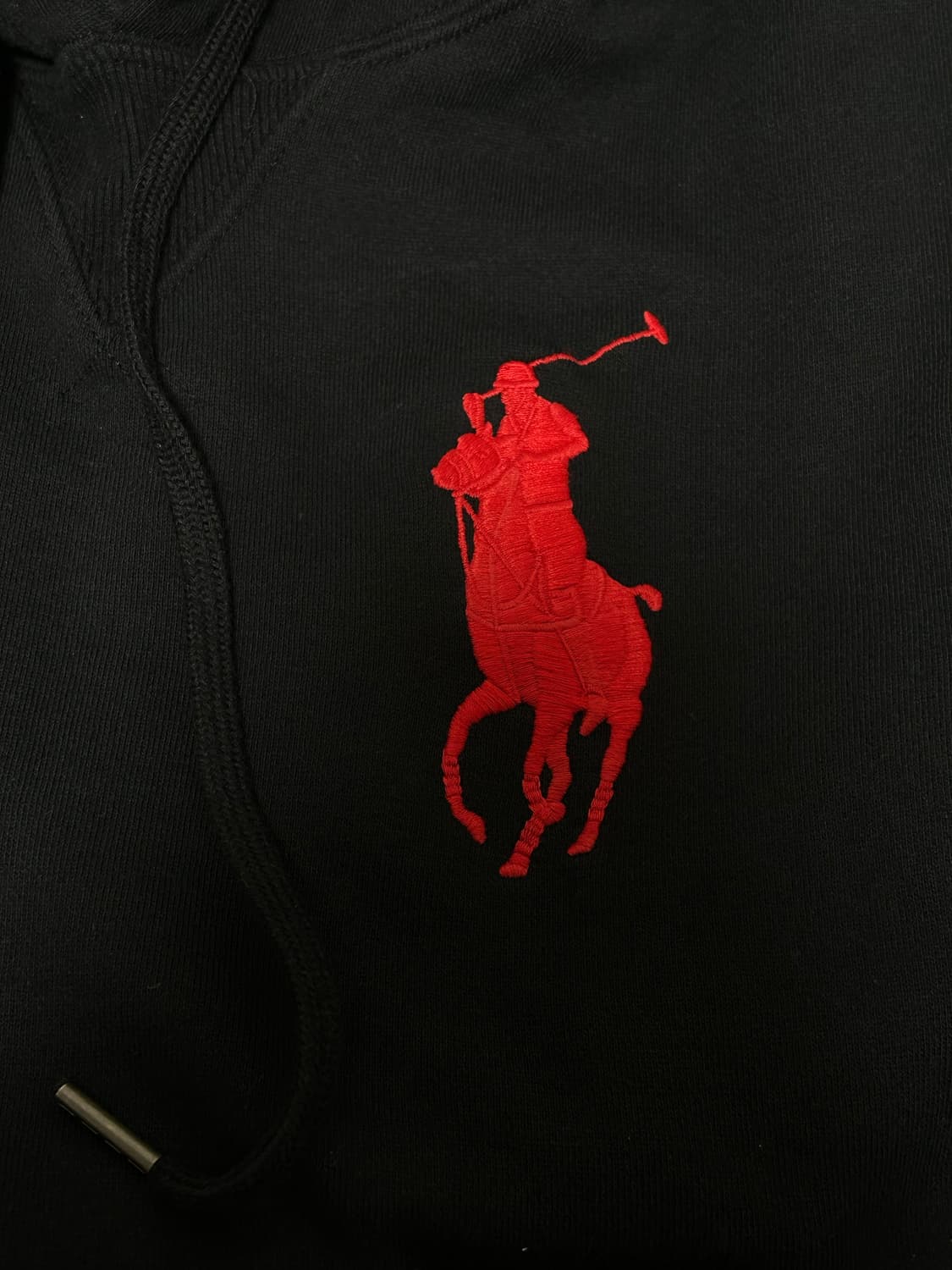 기모 폴로 랄프로렌 빅포니 후드티 블랙 S 상품이미지2