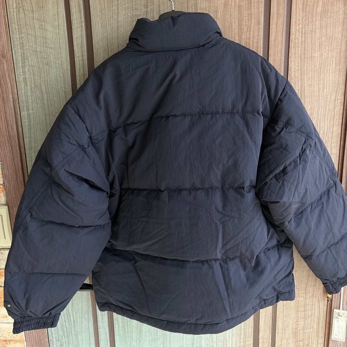 새상품(S)비바스튜디오 나일론 푸퍼 덕다운 패딩 네이비 상품이미지3