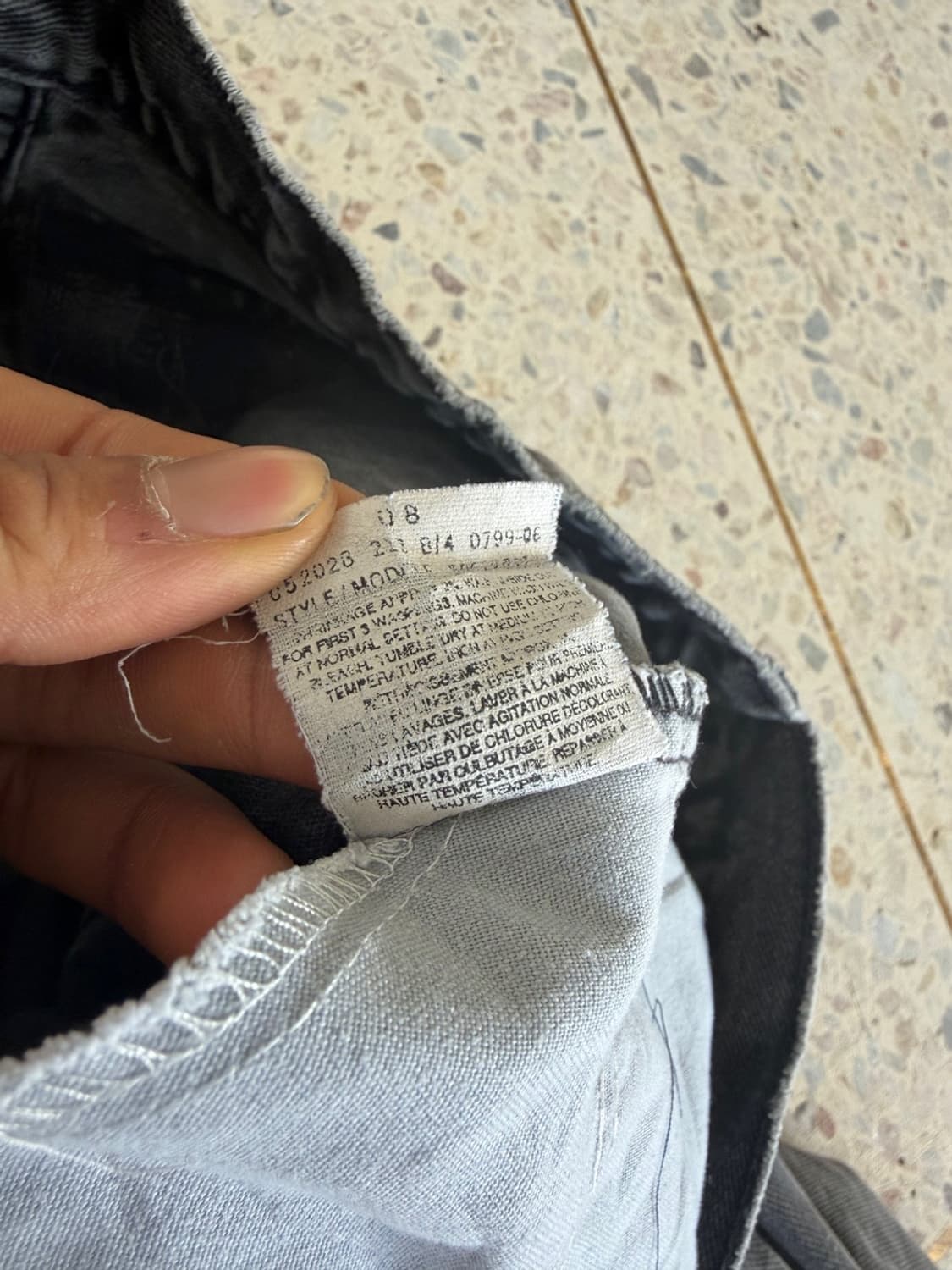 90‘s 리바이스 212 흑청 오렌지탭  상품이미지8