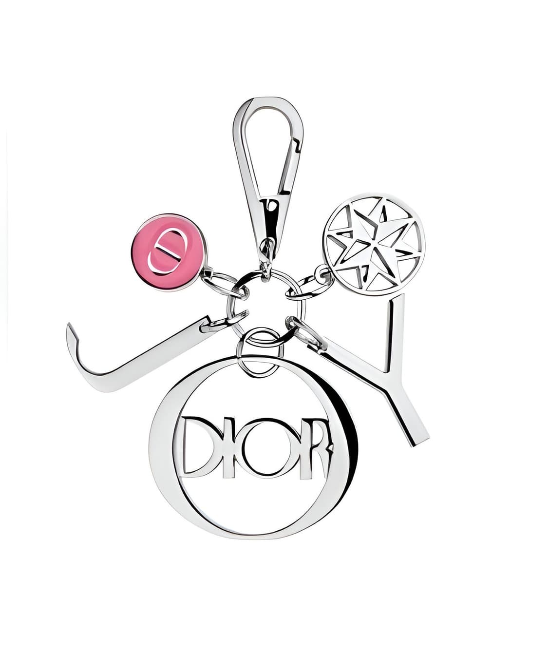 디올 Dior 핑크 에나멜 키링 / 참 (새제품) 상품이미지1