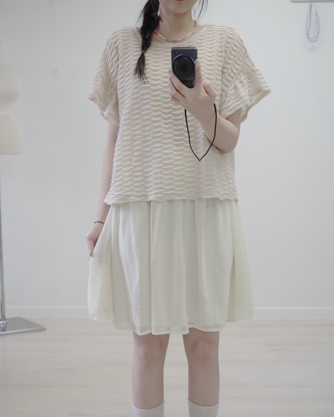 Style Operation light beige one-piece 상품이미지8