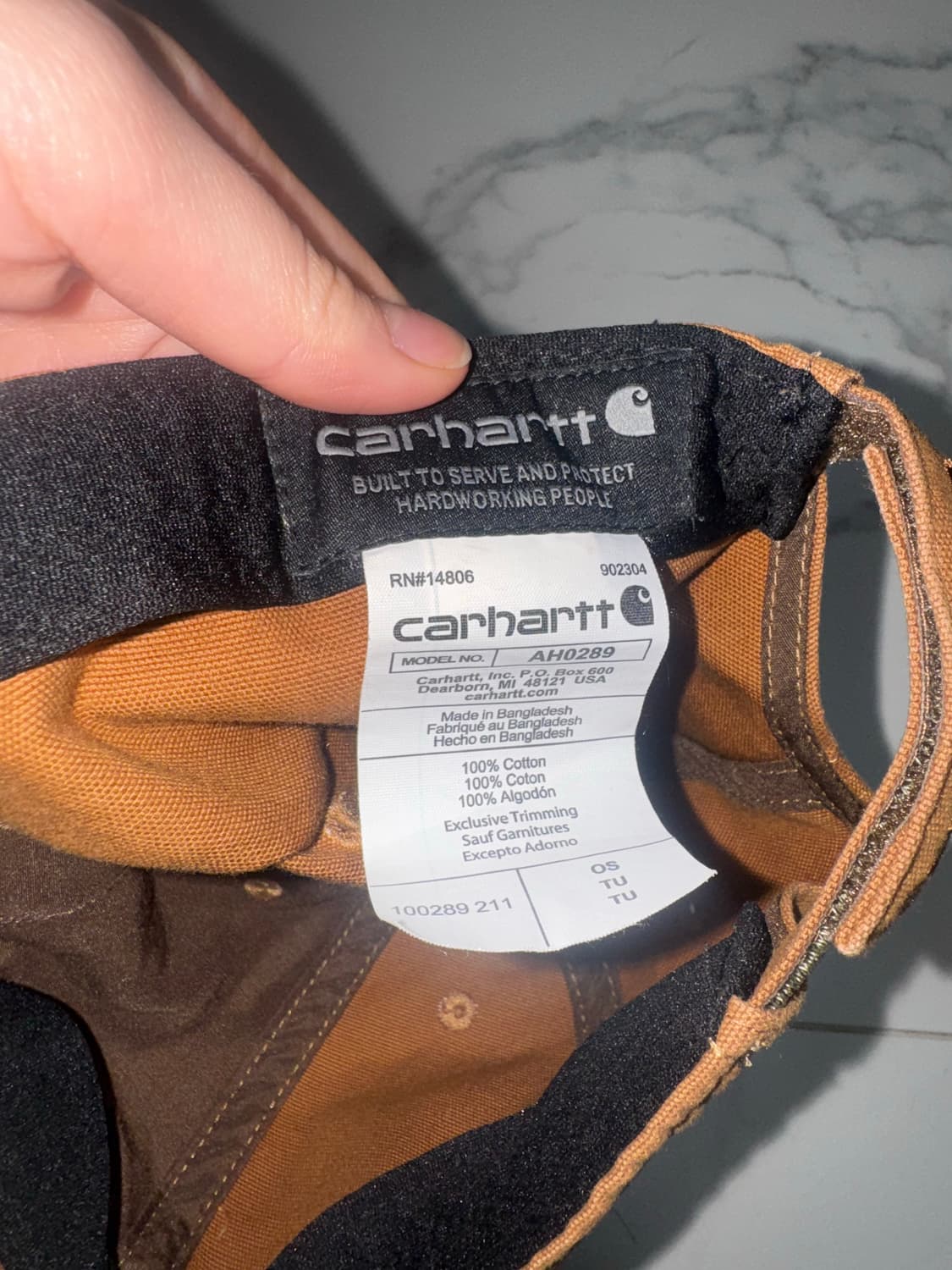 칼하트 브라운 캡모자 상품이미지3