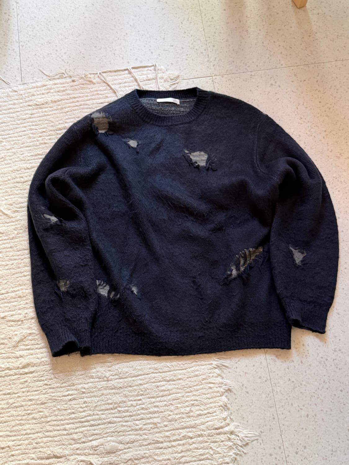 Aieul Frag Knit_navy 50 상품이미지1