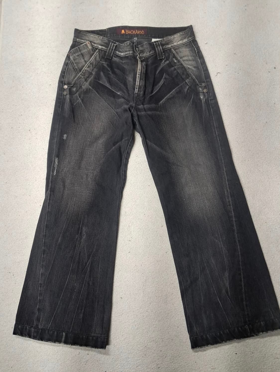 버커루 흑청 부츠컷 데님팬츠 상품이미지1