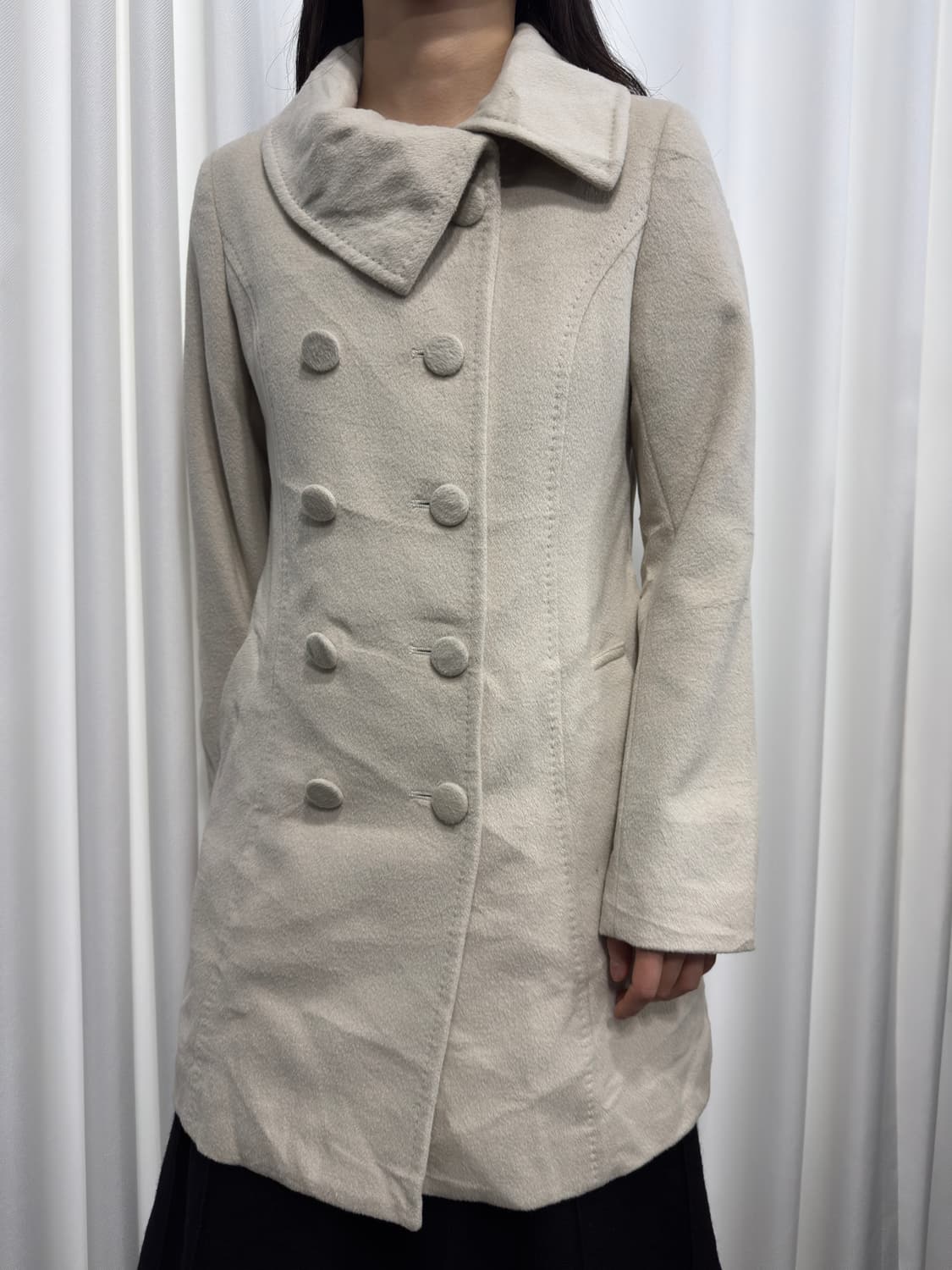 ivory button coat 상품이미지3